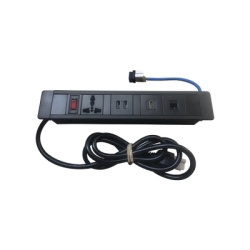 THORSMAN THMC-HUB Hub para escritorio color negro con 1 Puerto HDMI Hembra-Hembra 1 Conector RJ45 Cat6 2 Puertos USB 5V DC /2 A y 1 Contacto electrico universal (11100-00001)