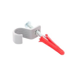 THORSMAN TK-1420 Kit de 8 grapas 8 taquetes y 8 tornillos para sujetar conductores redondos o tubo en muro (para tubo de 1/2) (2104-07240)
