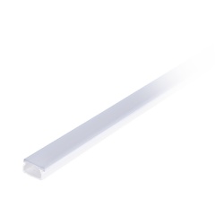 THORSMAN TMK-10-20-TP Canaleta blanca con tapa transparente de PVC auto extinguible ideal para colocar iluminacion tipo Led sin division 20 x 10 mm tramo de 2.5 m