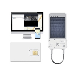 TopFlyTech SOLARGUARDX100KIT kIT Cerradura Inteligente GPS con Energia Solar / SolarGuardX 100 / Seguimiento de Activos LTE Cat-M1 / Desbloqueo por RFID BLE OTA / Impermeable IP67 / Deteccion de Movim