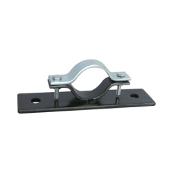TOTAL GROUND AM-TG/3 Abrazadera Doble Omega fabricada en Acero para instalacion de mastil de 2" en muros verticales
