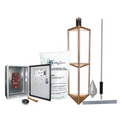 TOTAL GROUND KDA-05 Kit de Pararrayo con Punta con Diametro de Proteccion de 300 metros.
