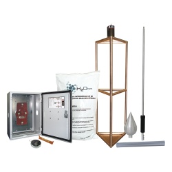 TOTAL GROUND KDA-05 Kit de Pararrayo con Punta con Diametro de Proteccion de 300 metros.