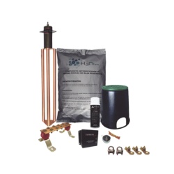 TOTAL GROUND KITMASTERTG-CONMV2 Kit de Tierra Fisica con Electrodo Magnetoactivo de 45 AMP Y Supresor de Picos SOHO