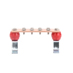 TOTAL GROUND TG-BUS-G10 Barra para Union de Cobre con Capacidad de 1000A medidas 7-7/8 x 2 x 1/4 in. con Aisladores (Sin Gabinete)