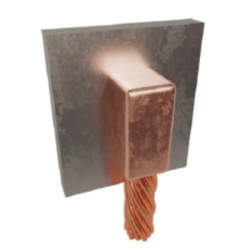 TOTAL GROUND TGM-CAPV-1/0 Molde para Soldadura Exotermica para Cable 1/0 AWG a Superficie de Acero en Vertical a 90Â°