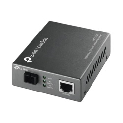 TP-LINK MC111CS Convertidor Fibra Optica WDM Monomodo / 1 puerto RJ45 10/100 Mbps / 1 puerto SC/UPC 100 Mbps / Hasta 20 Km / Para su Funcionamiento Requiere el Modelo MC112CS / Plug and Play