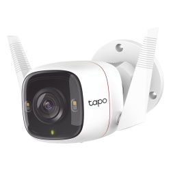 TP-LINK TAPO-C320WS Camara IP 4 Megapixel (2K) / Lente 3.18 mm / Wi-Fi / 30 mts IR / Exterior IP66 / Audio Bidireccional / Micro SD hasta 256 GB / Compatible con Google y Alexa