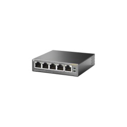 TP-LINK TL-SF1005P Switch PoE no Administrable de escritorio / 5 puertos 10/100 Mbps / 4 puertos PoE af/at / Presupuesto 67 W / Modo Extensor hasta 250 m / Calidad video prioritaria