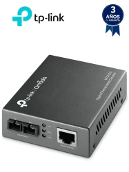 TP-LINK TPL4180006 TP-LINK MC210CS - Convertidor de Fibra Optica Monomodo con 1 puerto RJ45 10/100/1000 Mbps y puerto de fibra optica SC 1000 Mbps. Alcance de hasta 20 km. Plug and play.