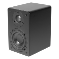 TRUAUDIO CT4 Altavoz de Estanteria | Woofer de 4 | Tweeter de 1 | Acabado negro mate | 40 watts | 8ohms