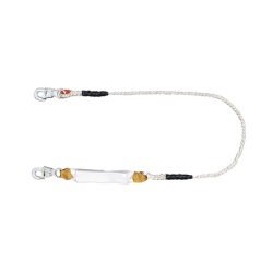TULMEX 5430-15-D Amortiguador con Cable de Proteccion de Nylon y 2 Ganchos de Seguro Doble.
