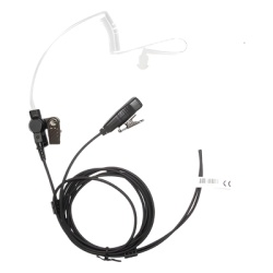 TX-850-M02 Micrófono de Solapa / 2 Hilos / Desconexión Rápida / Tubo Acústico Médico / Kevlar Reforzado / Motorola HT750/1250/1550/PRO5150/5550/7150