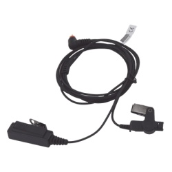 TX-880-M12 Micrófono-Audífono de Vigilancia / 2 Cables / Tubo Acústico Grado Médico / Conector 2.5 mm / PTT Remoto