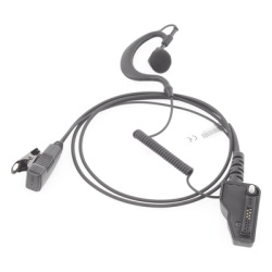 TX PRO TX-110N-K02 Micrófono-Audífono Profesional / Gancho Ergonómico / Cable con Resorte Reforzado / PTT de Solapa / Compatible con Radios NX Series - Img 4