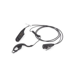 TX PRO TX-110N-M02 Micrófono-Audífono Profesional / Gancho Ajustable Tipo G / PTT de Solapa / Cable con Resorte / Compatible Motorola HT/GP Series - Img 5