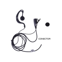TX PRO TXEHK Microfono - audifono de gancho ajustable al oido con conector de dos pines para KENWOOD Y TXPRO