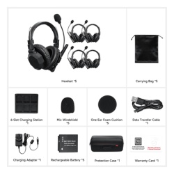 TX PRO TXMAX5 Intercomunicador Inalámbrico Binaural / Cancelación de Ruido IA / Alcance 500 m (1640 ft) / Bluetooth / Batería 1050 mAh / Full-Duplex / Kit 5 Unidades - Img 2