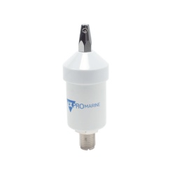 TXPROMARINE TX-1600-SYS Antena Marina VHF / Latigo Acero Inoxidable / 156-163 MHz / 3.5 dBi / Cable 4.5 m (14.8 ft) / PL-259 / Montaje en L / Exterior