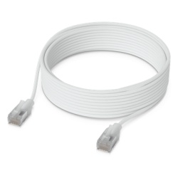 UBIQUITI UACC-CABLE-PATCH-EL-C6A-5M-W Patchcord Cat6A / 10G / PoE+++ / 5 m (16.4 ft) / Etherlighting / RJ45 Blindado