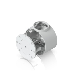 UBIQUITI UACC-CAMERA-CJB-W Caja de Conexiones Antimanipulación / Aluminio y Policarbonato / Conduit 3/4" / Montaje Superficie, Poste o Colgante