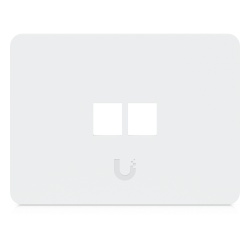 UBIQUITI UACC-WP-KEYSTONE-H-2P Placa de Pared Keystone / 2 Puertos / Horizontal / Superficie Pintable / 4.4 x 3.2 x 0.12 in / Paquete 4 Piezas