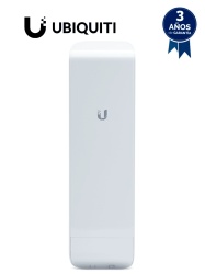 UBIQUITI UBI016004 UBIQUITI NanoStation M5 NSM5 - Radio (CPE) airMAX M5 de 5 GHz con antena panel integrada de 16 dBi 27 dBm 2 puertos Ethernet 10/100 y rendimiento de hasta 150 Mbps. Ideal para PtM