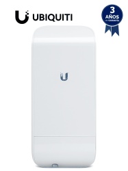 UBIQUITI UBI016007 UBIQUITI NANOSTATION LOCOM5 - Radio Airmax 5.8GHz para exteriores con antena integrada tipo panel de 13 dBi MIMO potencia de 23 dBm y rendimiento de hasta 150 Mbps.