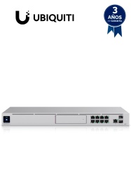 UBIQUITI UBI1760002 UBIQUITI UDM-PRO - UniFi Dream Machine Pro con 1 puerto WAN 10G SFP switch de 8 puertos Gigabit RJ45 y bahia para dis duro de 3.5" en formato 1UR.