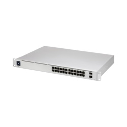 UBIQUITI USW-PRO-24 UniFi Switch USW-Pro-24 Capa 3 de 24 puertos Gigabit RJ-45 + 2 puertos 1/10G SFP+ pantalla informativa
