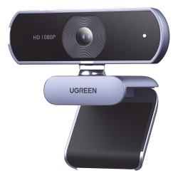 UGREEN 15728 Camara Web HD con Microfono Integrado | Resolucion 1080P@30FPS | Microfonos Duales Integrados | Cancelacion de Ruido | Correccion de Luz Automatica | Vista Amplia de 85° | Rotacion Flexi