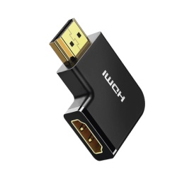 UGREEN 20112 Adaptador HDMI Tipo L Macho a Hembra / Hacia Abajo / HDMI 2.0 4K@60Hz / Proporciona Flexibilidad Sin Doblar los Cables HDMI