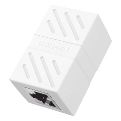 UGREEN 20311 Acoplador (Extensor de Cable Ethernet RJ45 a RJ45) | 1000Mbps | Compatibilidad con Cat7 Cat6A Cat6 Cat5e | Compatible con POE | Ignifugo | ABS | Color Blanco