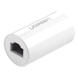 UGREEN 20391 Acoplador y Protector (Extensor de Cable Ethernet RJ45) | 1000Mbps | Compatibilidad con Cat7/Cat6/Cat5e | Compatible con POE | Ignifugo | ABS | Color Blanco