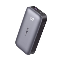 UGREEN 25185 Mini Power Bank 30W | 10 000 mAh | 2 Puertos PD3.0 USB C+A | Carga Rapida | Pantalla Digital | Compatible con iPhone 16 Pro Max/15/14 MacBook Air iPad Galaxy S24 Ultra | Color Negro.