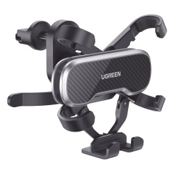 UGREEN 80871 Soporte de Automovil para Rendija de Ventilacion | Tecnologia Gravity | Rotacion de 360° | Suspension por Gancho | Pinzas de Goma | Compatible con Rejilla de Ventilacion Horizontal y Ver