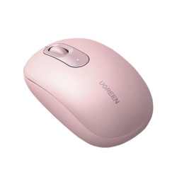 UGREEN 90686 Mouse Inalambrico 2.4G 800/1200/1600/2400 DPI | Funcion de 3 botones | Alcance 10m | Silencioso | Ergonomico | Anti-caida y Anti-interferencias | Bateria Alcalina AA incluida | Color Dust