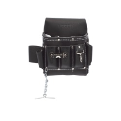 URREA SYS-BN133 Estuche porta herramienta de piel con cinturon con 10 bolsillos medidas 25.4 x 25.4 cm.