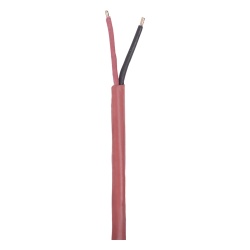 VIAKON 9493 Bobina de 305 Metros (1000 Pies) de Alambre 2 x 16 AWG Tipo FPLR de Color Rojo para Aplicaciones en Sistemas de Deteccion de Incendio y Sistemas de Evacuacion.