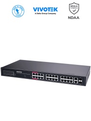 VIVOTEK VIV3720007 VIVOTEK AW-GEL-285A-380 - Switch PoE 24 puertos Administrable Lite 20 puertos GE 30W PoE 4 puertos GE 90W PoE 2 puertos GE UTP 2 puertos GE SFP lite managed PoE 56 Gbps 38