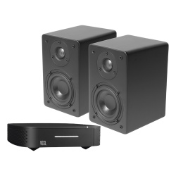 VSSL A1-CT4 Kit Amplificador VSSL de 1 Zona + Altavoz De Estanteria Color Negro De TruAudio
