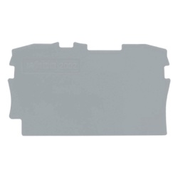 WAGO 2002-1291: placa final e intermedia de 0.8 mm, gris