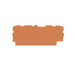 WAGO 2002-1492 Placa Final e Intermedia / 0.8 mm Espesor / Naranja / Poliamida PA 66 / UL94 V0 / Montaje Tipo Encajable / 70 x 33 mm (2.756 x 1.299 in)