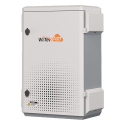 WI-TEK WI-IOTBOX03-V3 Gabinete de Acero Ventilado para Exterior 380 x 660 x 240 mm con Rieles DIN y 4 Placas Laterales para Montaje de Equipos por Fuera - Img 2