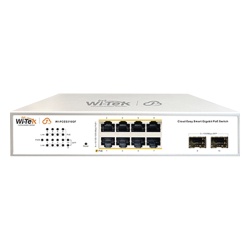 WI-TEK WI-PCES310GF Switch Administrable PoE / 8 puertos PoE af/at Gigabit / 2 x SFP Gigabit / Administracion Cloud Gratuita / Presupuesto 120 W