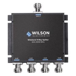 WilsonPRO / weBoost 859-117 Divisor de potencia de 4 salidas 50 Ohm 600-4000MHz con conectores N-Hembra.