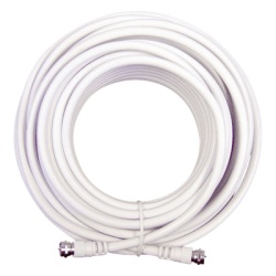 WilsonPRO / weBoost 950-620 Jumper Coaxial con Cable Tipo RG-6 en Color Blanco de 6.09 Metros (20 Pies) de Longitud y Conectores F Macho en Ambos Extremos. 75 Ohm de Impedancia.