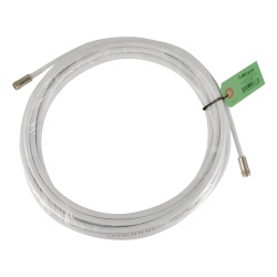WilsonPRO / weBoost 950-630 Jumper Coaxial con Cable Tipo RG-6 en Color Blanco de 9.14 Metros (30 Pies) de Longitud y Conectores F Macho en Ambos Extremos. 75 Ohm de Impedancia.