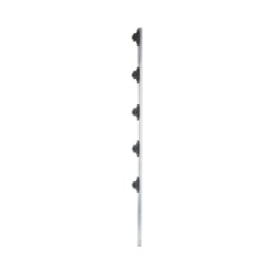 YONUSA FENCEPOST3 Poste de 1.2 m fabricado en tubo de acero galvanizado con 5 aisladores de paso