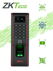 ZKTECO 74095 ZKTECO TF1700 - Control de Acceso Exterior de Huella Tarjeta y Contrasena / Soporta 3000 Huellas / 10000 Tarjetas RFID 125 khz / Almacena 30000 Registros / Conexion TCPIP / USB / Compat
